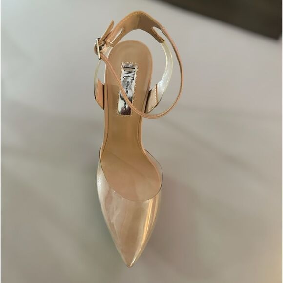 INC International Concepts Women’s Kaija Clear Vinyl Pointed Toe Evening Pumps - Picture 3 of 14